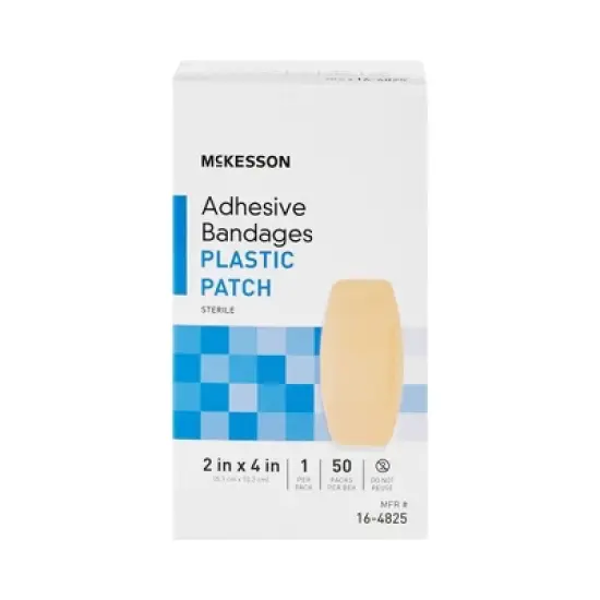 McKesson Tan Plastic Adhesive Bandage Sterile 2 x 4" image {3}