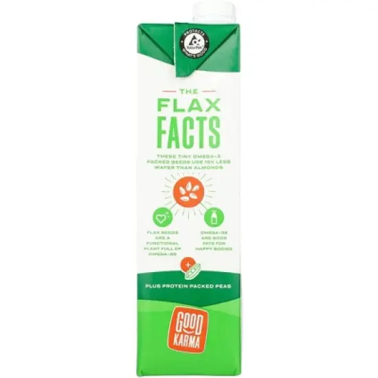 Good Karma Unsweetened Protein Flax Milk - Case of 6/32 oz image {3}