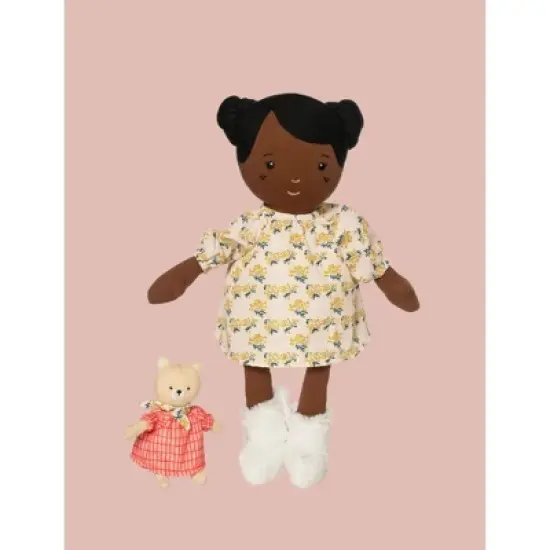 Manhattan Toy Playdate Friends Harper Machine Washable and Dryer Safe 14 Inch Doll with Companion Stuffed Animal image {1}