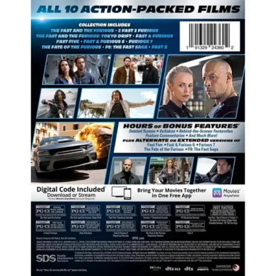 Fast 1-10 Collection (10PK + Blu-ray) image {2}