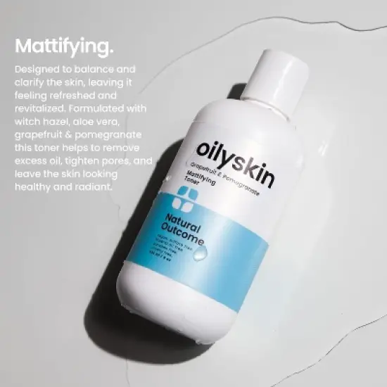 Natural Outcome OilySkin Mattifying Toner (8 oz) Grapefruit & Pomegranate for Oily Skin image {4}