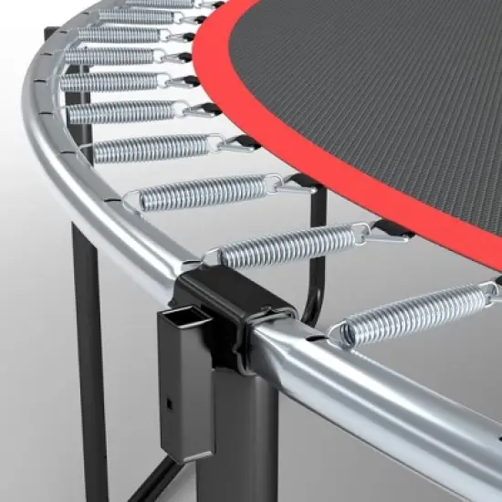 QingMoon 12FT Trampoline Pumpkin With Basketball Board,Hoop, Ball, Inflatable, Ladder,Highly Galvanized Frame For Durability, Rust Resistance image {8}