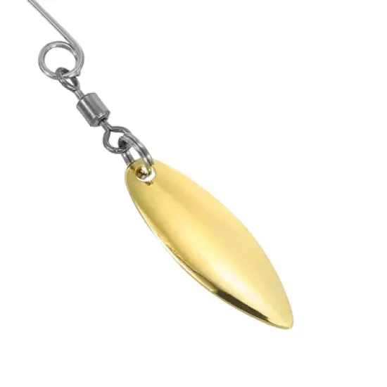 Unique Bargains Bright Finish DIY Willowleaf Bait Making Fishing Lure Blades 50 Pcs image {3}