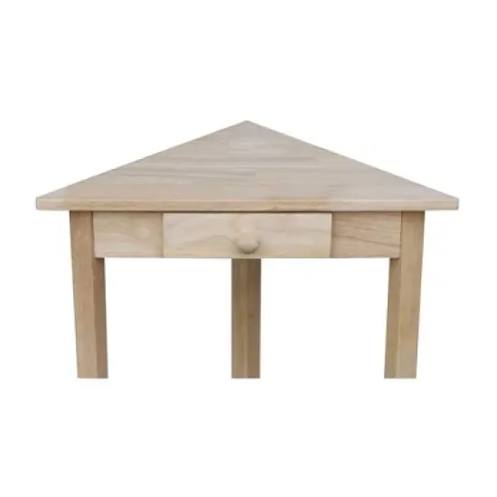 Corner End Table Unfinished - International Concepts image {5}