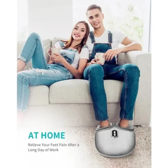 Nekteck Shiatsu Foot Massager with Soothing Heat & Deep Kneading (Sliver) image {4}