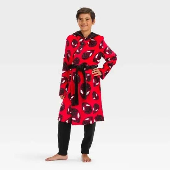 Boys' Spider-Man: Miles Morales Hooded Robe - Red image {2}