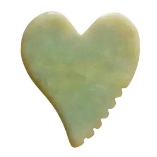 Mei Apothecary Mini Jade Heart Gua Sha Tool image {4}