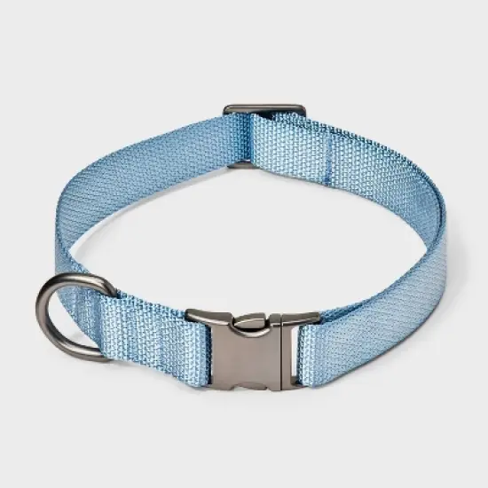 Fashion Adjustable Length and Reinforced Stitching Dog Collar - Blue - Boots & Barkley&trade; image {3}