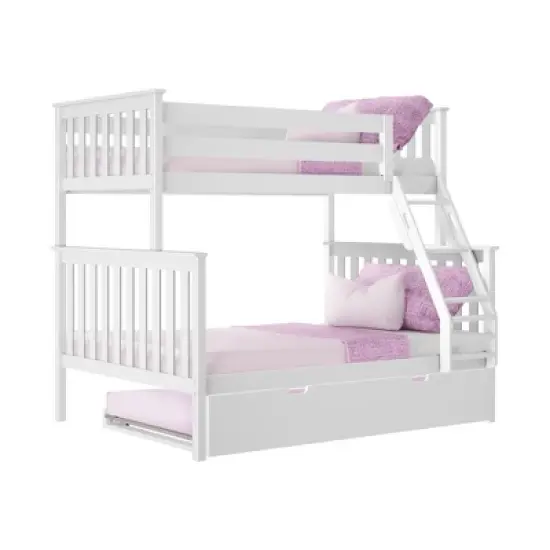 Max & Lily Twin over Full Bunk Bed with Trundle Bed image {7}