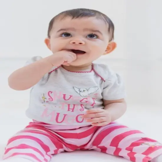 Harry Potter Baby Girls Bodysuit T-Shirt Mesh Skirt and Leggings 4 Piece Layette Set Newborn to Infant image {2}