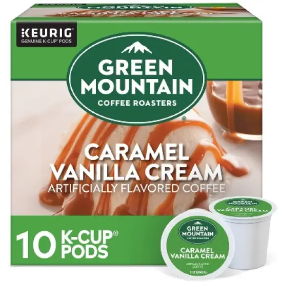 Green Mountain Caramel Vanilla Cream Flavored Keurig K-Cup Light Roast Coffee Pods image {15}