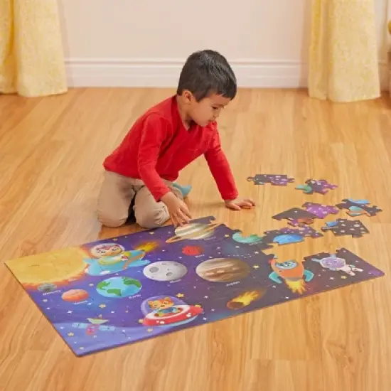 B. toys - Floor Puzzles Gigantic Jigsaw - Solar System, Ocean, Dinosaur - 3pk - 144pc image {1}