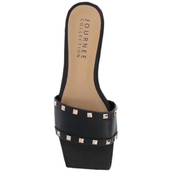 Journee Collection Womens Treena Tru Comfort Foam Slip On Slide Flat Sandals image {3}