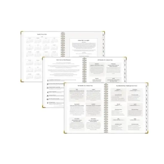 The Everygirl x Day Designer 2024 Planner Weekly/Monthly 7"x9" 30 Day Challenge Bookcloth Light Gray image {3}