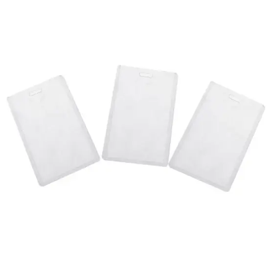 Unique Bargains B1 Clear Plastic Housing Work Vertical Name Tag Holders 20 Pcs image {3}