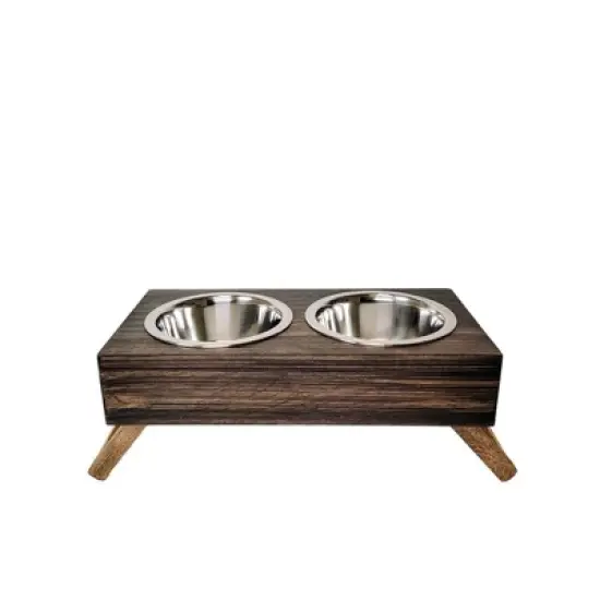 American Pet Supplies Eco-Friendly Elevated Dog Wood Feeder  image {3}