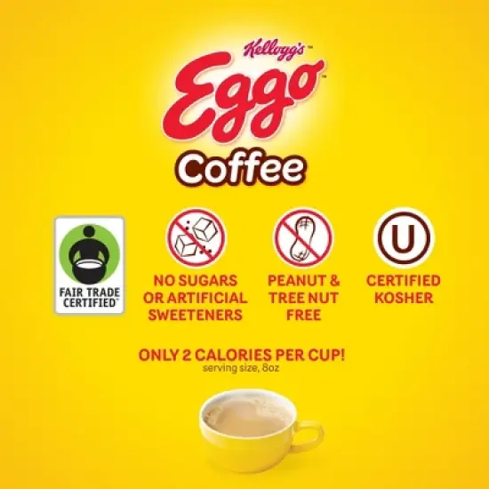 Eggo Maple Syrup Waffle Flavored Ground Coffee, Fair Trade Cert. 10 Oz Bag,6 pack image {2}