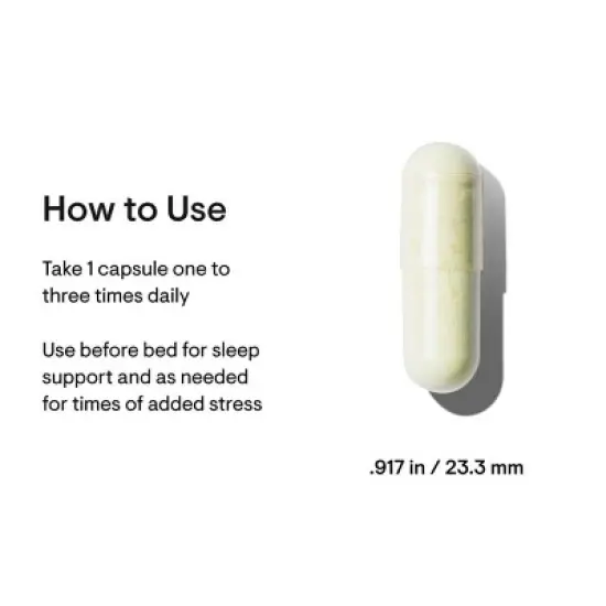 THORNE PharmaGABA-250 - GABA Supplement - 250 mg Natural Source Gamma-Aminobutyric Acid - 60 Capsules image {2}