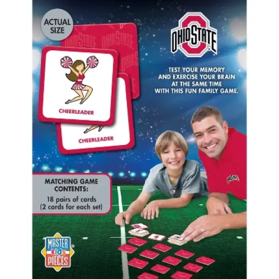 MasterPieces Officially Licensed NCAA Ohio State Buckeyes Matching Game for Kids and Families image {3}