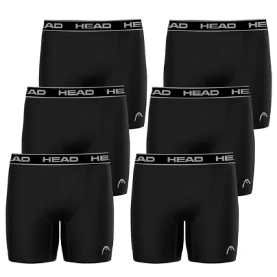 Head 6 Pack Men's Athletic Boxer Briefs Breathable Stretch No Fly Tagless Underwear image {9}