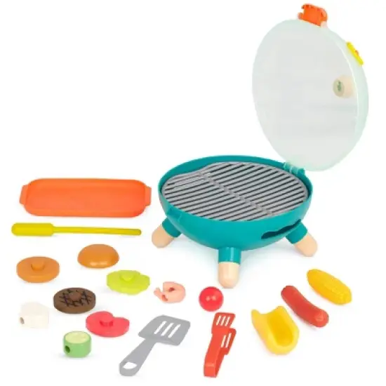 B. toys Toy Grill & Play Food - Mini Chef - BBQ Grill Playset image {3}