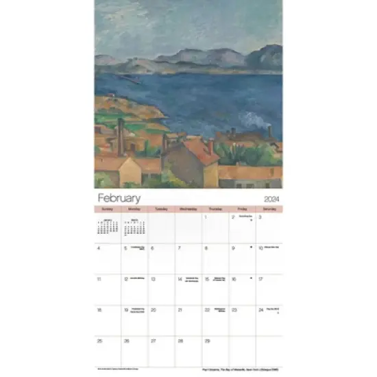 Trends International Inc. 2023-24 Wall Calendar 12"x12" Impressionism image {2}