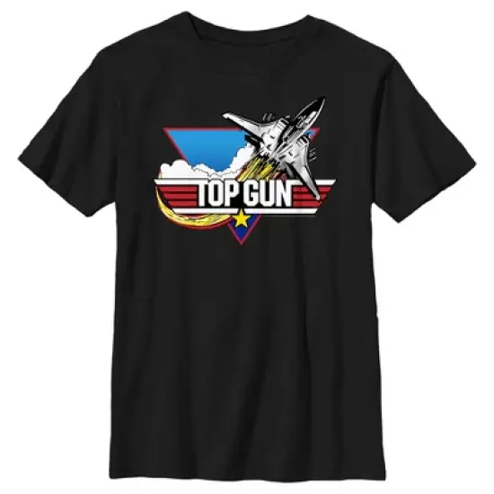 Boy's Top Gun Fighter Jet Logo T-Shirt image {5}