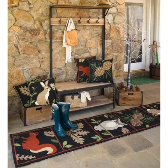 Plow & Hearth - Deep Creek Rustic Coat Rack with Storage & Shelves - Made from Reclaimed Wood image {4}