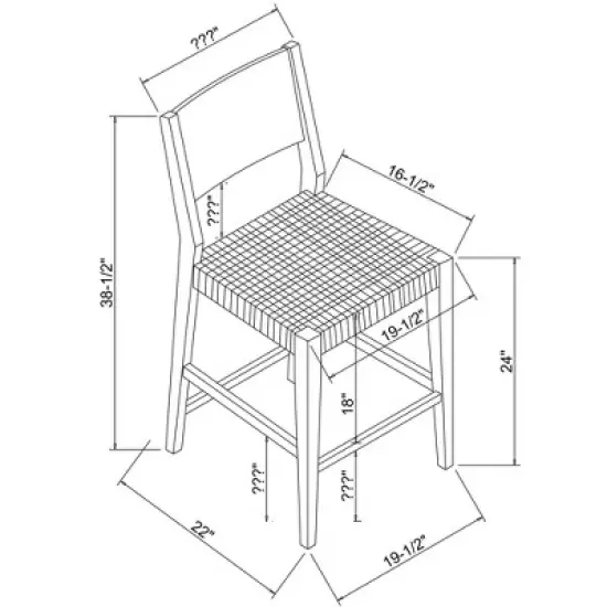 Set of 2 Clara Counter Height Barstools Natural - Powell Company image {8}