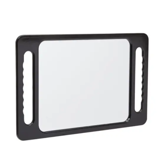 Okuna Outpost Handheld Mirror with Double Handles for Salons and Barbershops (Black, 16 x 10) image {5}