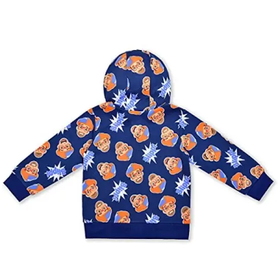 Blippi Boy's 2-Pack Zip Up Graphic Hoodie and Pullover Hooded Sweatshirt Set for toddler image {2}