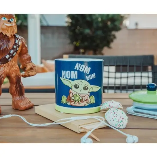 Silver Buffalo Star Wars: The Mandalorian Grogu "Nom Nom Nom" Frogs Large Ceramic Cookie Jar image {5}