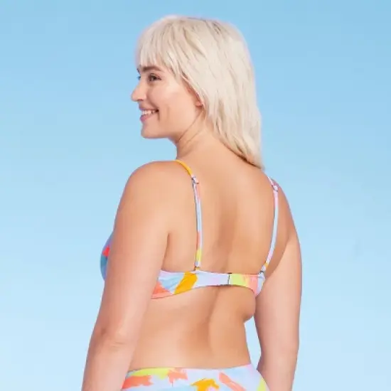 Women's Ribbed Square Neck Bralette Bikini Top - Wild Fable&trade; image {1}