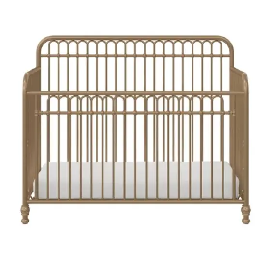 Room & Joy Luna 3-in-1 Convertible Metal Crib JMPA Certified - Gold image {1}