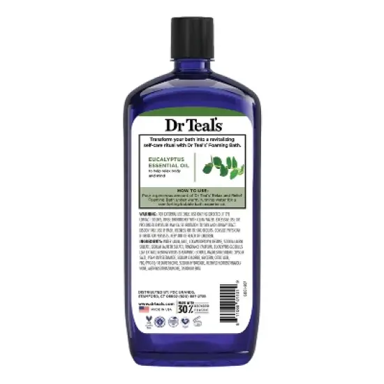 Dr Teal's Relax & Relief Eucalyptus and Spearmint Foaming Bubble Bath - 34 fl oz image {1}