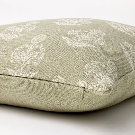 Woven Block Print Square Throw Pillow - Threshold&trade; designed with Studio McGee image {3}