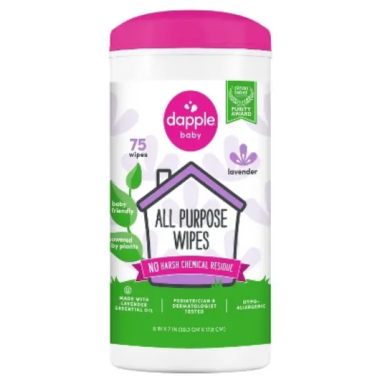 Dapple All Purpose Lavender Cleaning Wipes - 75ct image {6}