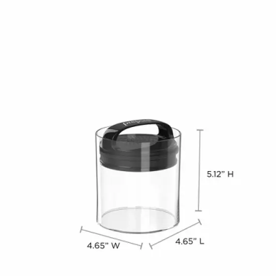 Prepara Evak Fresh Saver Short Airtight Food Storage Containers with Black Handle, BPA Free Pantry Organizer Canisters image {3}