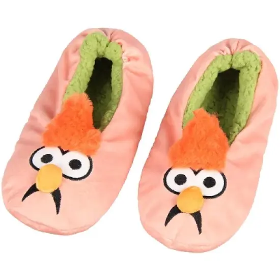 Disney The Muppets Beaker Slippers 3D Embroidered Slipper Socks No-Slip Sole image {4}