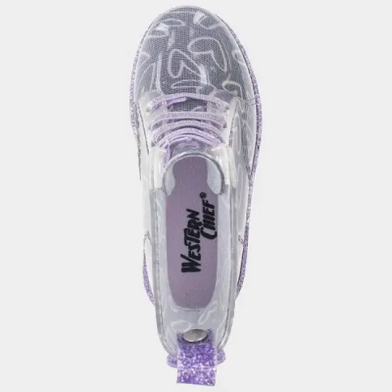 Western Chief Toddler Girls' Ombre Heart Glitter Sirena Rain Boots - Navy image {2}