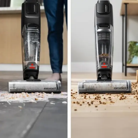 BISSELL CrossWave Omniforce Edge Wet Dry Vacuum - 3930: Cordless, Pet Hair Pick Up, Self-Cleaning, 30 Min Run Time image {2}