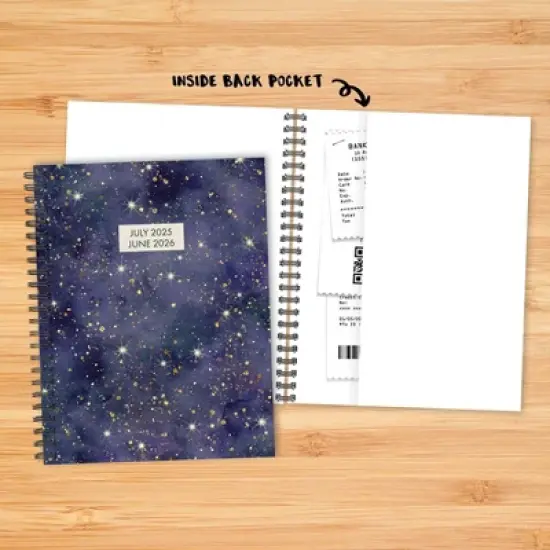 Willow Creek Press Starry Night Academic July 2025 - June 2026 8.5"x11" Weekly Monthly Softcover Planner image {4}