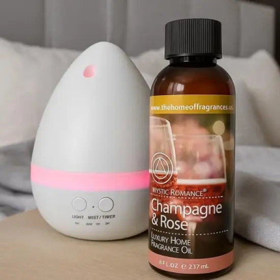 Di'Aroma Champagne & Rose Fragrance Oil 8 oz &ndash; Premium Aromatherapy Scent, Long-Lasting Essential Oil for Diffuser, & Oil Burner, Natural Rose Scent image {2}