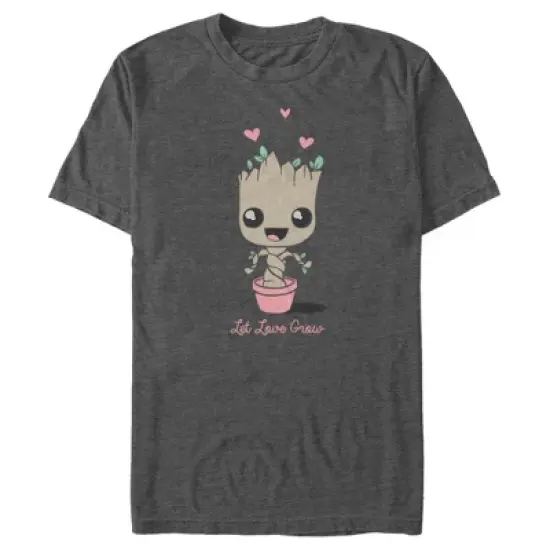 Men's Marvel Groot Let Love Grow T-Shirt image {4}