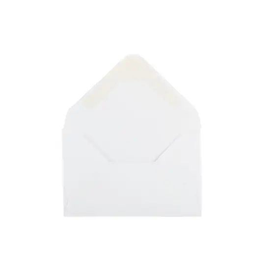 JAM Paper Gummed Mini Envelopes 2.75" x 3.75" White 1000/Carton (0201246B) image {1}