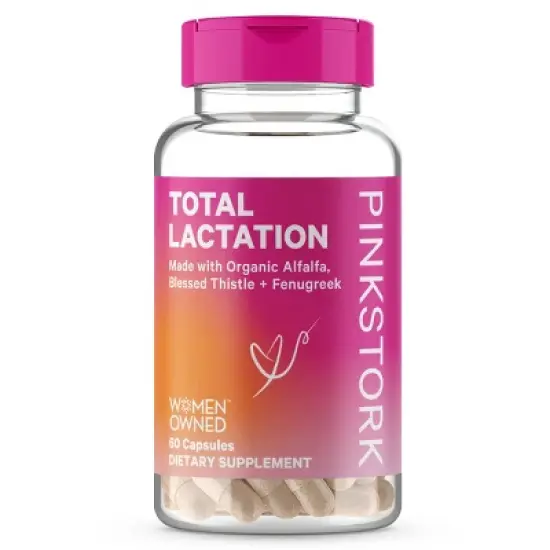 Pink Stork Total Lactation Herbal Supplement Capsule - 60ct image {4}