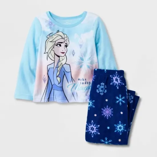 Toddler Girls' 2pc Frozen Pajama Set - Blue image {3}