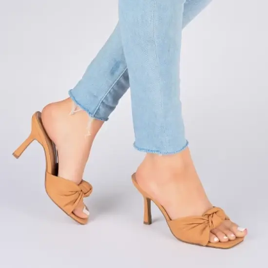 Journee Collection Womens Diorra Open Toe High Stiletto Pumps image {8}