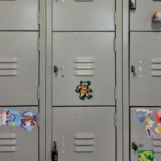 Aquarius Puzzles Grateful Dead Tie-Dyed Dancing Bear Funky Chunky Magnet image {1}