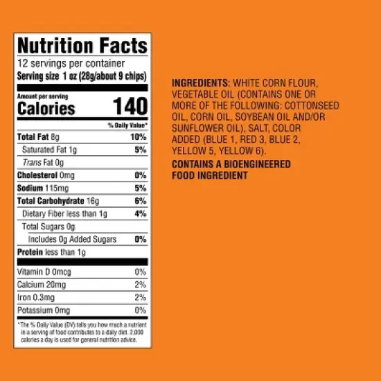 Halloween Orange and Black Triangle Tortilla Chips - 12oz - Favorite Day&trade; image {3}